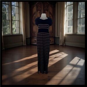 Striped Occult Sleeveless Sweater Maxi Gothic Emo Mod Dark Academia Witchy Vanp